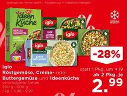 Unimarkt Iglo Röstgemüse, Creme oder Buttergemüse und Ideenküche Angebot