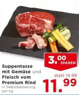 Unimarkt Suppentasse mit Gemüse und Fleisch vom Premium Rind Angebot