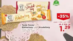 Unimarkt Tante Fanny Blätterteig oder Strudelteig Angebot