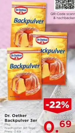 Unimarkt Dr. Oetker Backpulver 3er Angebot