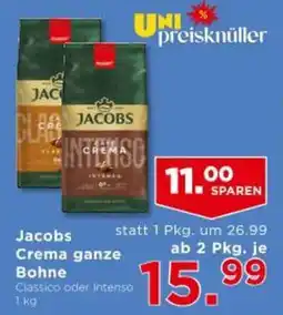 Unimarkt Jacobs Crema ganze Bohne Angebot