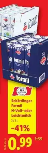 Lidl Schärdinger Formil H-Voll- oder Leichtmilch Angebot