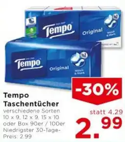 Unimarkt Tempo Taschentücher Angebot