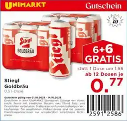 Unimarkt Stiegl Goldbräu Angebot