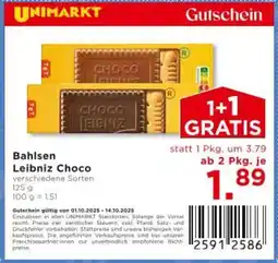 Unimarkt Bahlsen Leibniz Choco Angebot