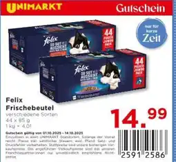 Unimarkt Felix Frischebeutel Angebot