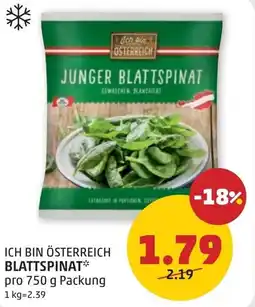 PENNY Ich bin österreich blattspinat Angebot