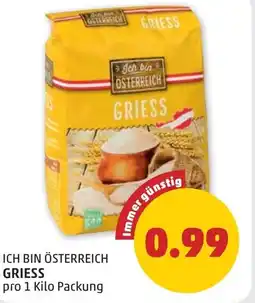 PENNY Ich bin österreich griess Angebot