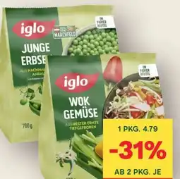 MPreis Iglo Junge Erbsen Angebot