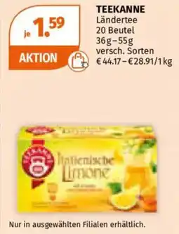 Müller Teekanne Ländertee Angebot