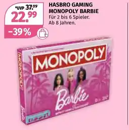 Müller Hasbro gaming monopoly barbie Angebot