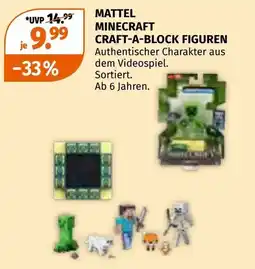 Müller Mattel minecraft craft-a-block figuren Angebot