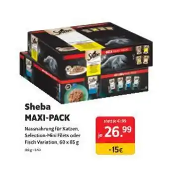 Das Futterhaus Sheba maxi-pack Angebot