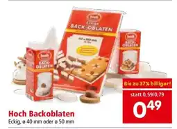 Interspar Hoch Backoblaten Angebot