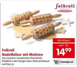 Interspar Folkroll Nudelholzer mit Motiven Angebot