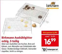 Interspar Birkmann Auskühlgitter eckig, 3-teilig Angebot