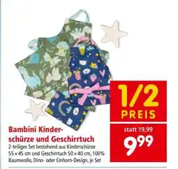Interspar Bambini Kinderschürze und Geschirrtuch Angebot