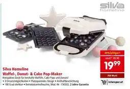 Interspar Silva Homeline Waffel-, Donut- & Cake Pop-Maker Angebot