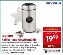 Interspar SEVERIN Kaffee- und Gewürzmühle Angebot
