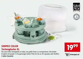 Interspar SIMPEX COLOR Tortenglocke XL Angebot