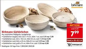 Interspar Birkmann Gärkörbchen Angebot