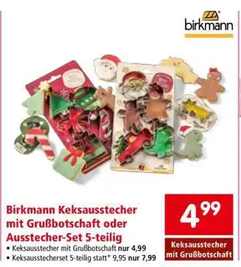 Interspar Keksausstecher mit Grußbotschaft Angebot