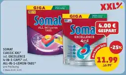 PENNY Somat classic xxl od. excellence 4-in-1-caps od. all-in-1-lemon-tabs Angebot