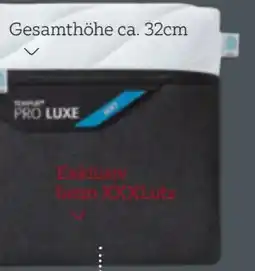 XXXLutz Tempur Matratze Pro Luxe CoolQuilt Angebot
