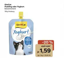 ZOO & Co GimCat Pudding oder Yoghurt Katzensnack Angebot