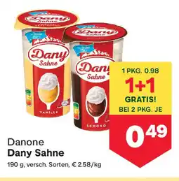 MPreis Danone Dany Sahne Angebot