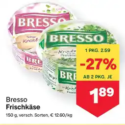 MPreis Bresso Frischkäse Angebot