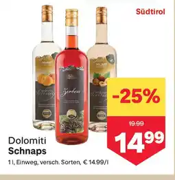 MPreis Dolomiti schnaps Angebot
