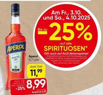 Spar Aperol Angebot