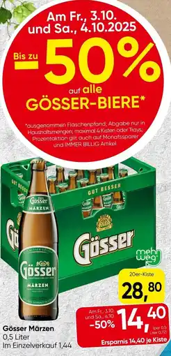 Spar Gösser Märzen Angebot