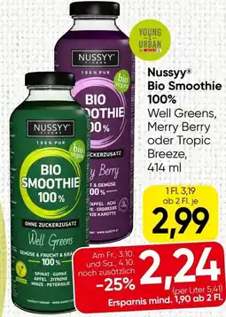 Spar NussyyⓇ Bio Smoothie 100% Angebot