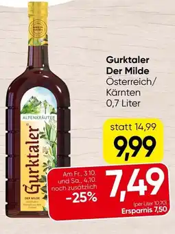 Spar Gurktaler Der Milde Angebot