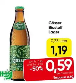 Spar Gösser biostoff lager Angebot