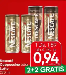 Spar Nescafé Cappuccino oder Latte Angebot