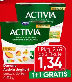 Spar Danone activia joghurt Angebot