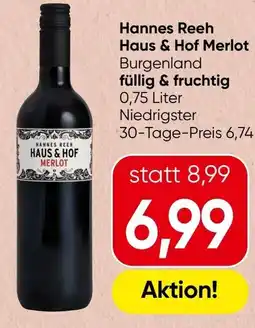 Spar Hannes reeh haus & hof merlot burgenland Angebot