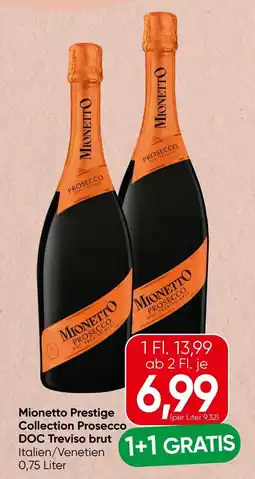 Spar Mionetto prestige collection prosecco doc treviso brut Angebot