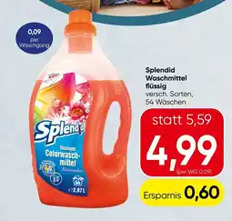 Spar Splendid Waschmittel Angebot