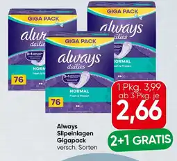 Spar Always Slipeinlagen Gigapack Angebot