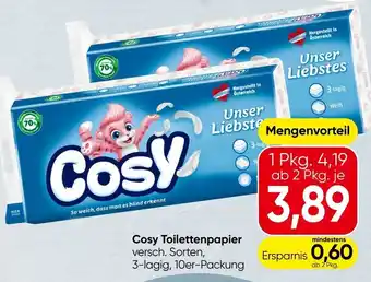 Spar Cosy Toilettenpapier Angebot