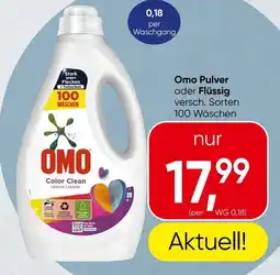 Spar Omo Pulver oder Flüssig Angebot