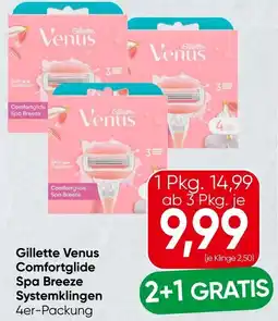 Spar Gillette venus comfortglide spa breeze systemklingen Angebot
