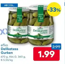 T&G efRo Delikatess Gurken Angebot