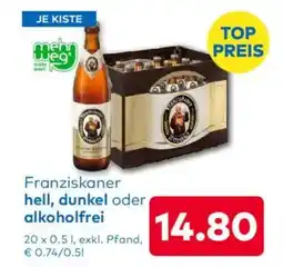 T&G Franziskaner hell, dunkel oder alkoholfrei Angebot