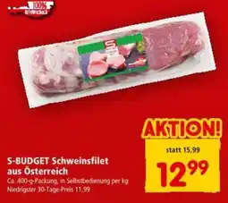 Interspar S-BUDGET Schweinsfilet aus Österreich Angebot