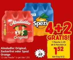 Interspar Almdudler Original, Zuckerfrei oder Spezi Orange Angebot